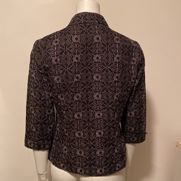 Silkland Blazer Size S 100% Silk Dry Clean Exc Shape - Picture 4 of 9